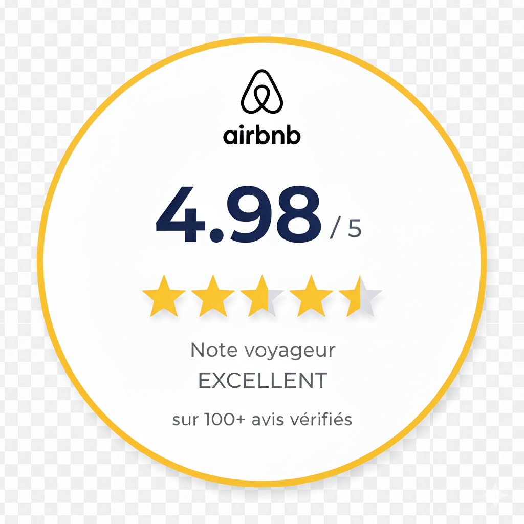 gite atypique noté 4.98/5 sur airbnb