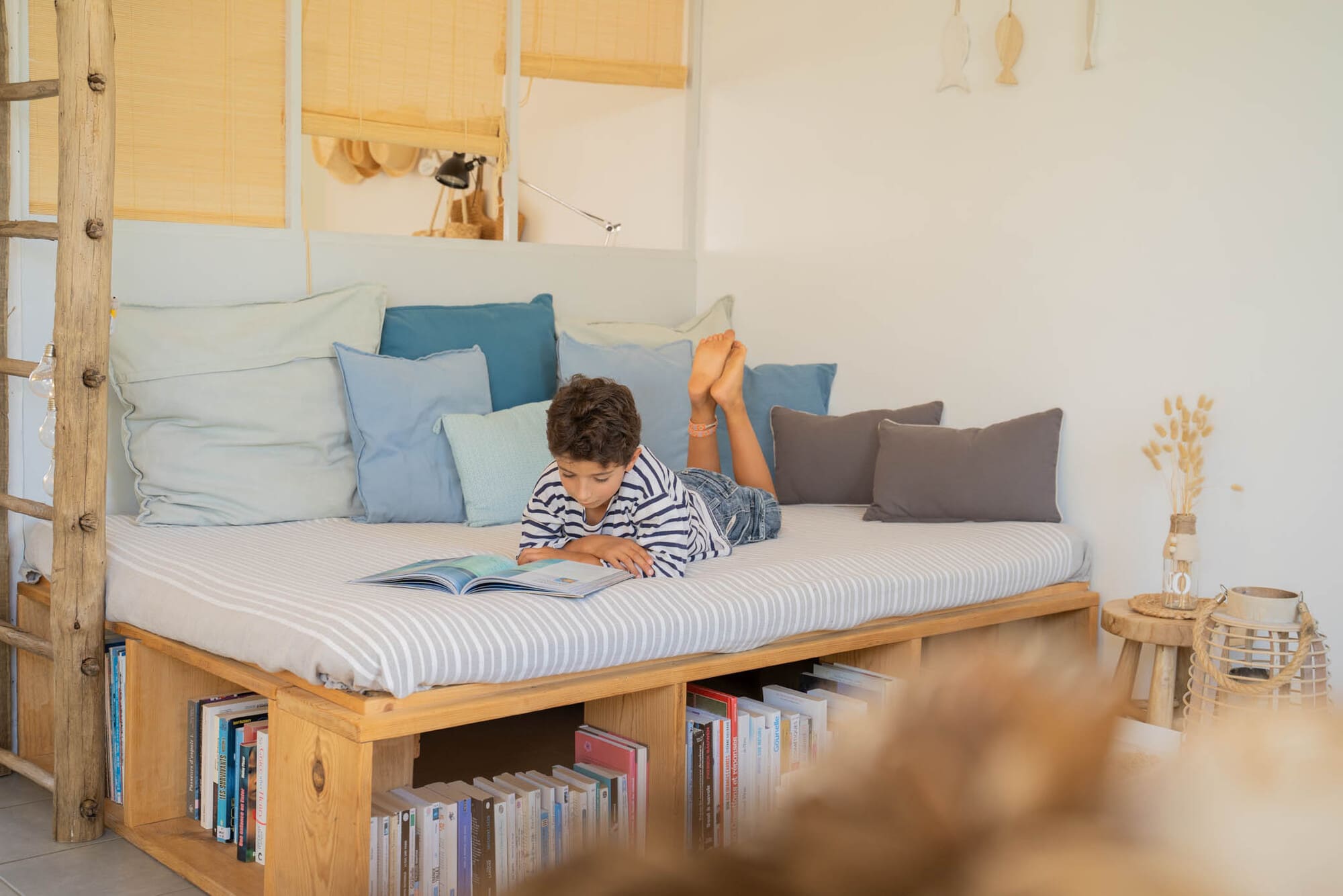 banquette géante du gite proche noirmoutier